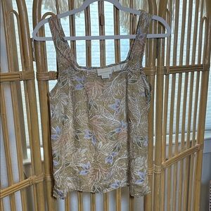 Cynthia Rowley floral linen Top
